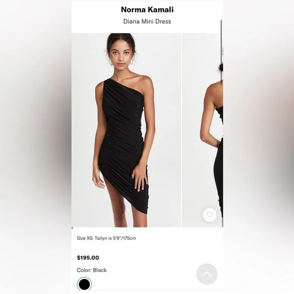 Norma Kamali Diana Mini Dress - Picture 2 of 6